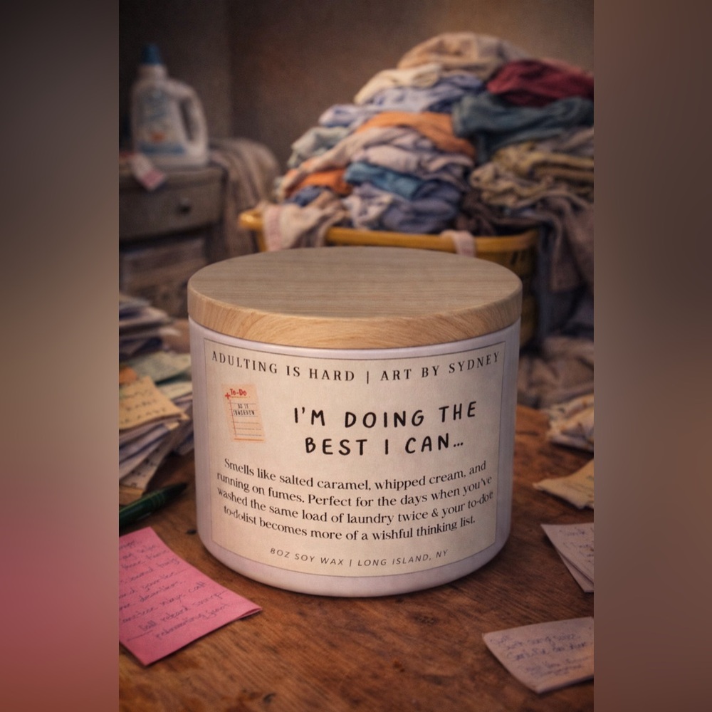 I’m Doing The Best I can 8oz Candle Hand Crafted | Adulting Is Hard